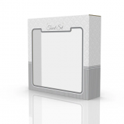 Коробка подарункова з віконцем 4-ка Silver 390*100* 375 мм.